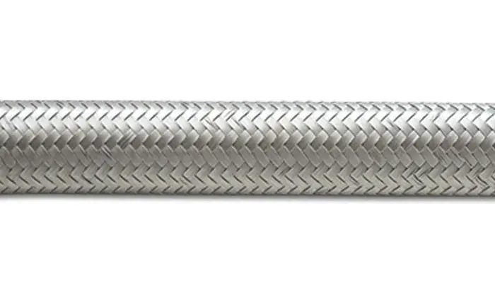 Free Delivery Vibrant Performance 10ft Roll of Stainless Steel Braided Flex Hose AN Size: -4 Hose ID 0.22"
