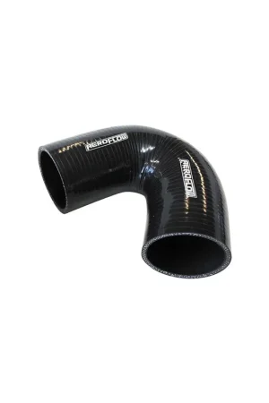 Exclusive Aeroflow 135 Deg Silicone Hose Coupler - Black - 100mm Long