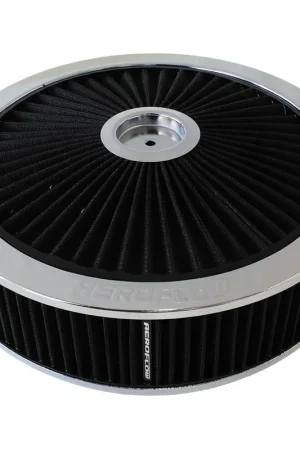 Aeroflow 14" x 4" Full Flow Assembly 7-5/16" Flat Base - Chrome Cotton Limited Time