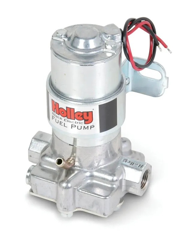 Trending Holley 140 GPH Black® Electric Fuel Pump Marine Carbureted Applications Compatible with Gasoline, Alcohol or Methanol