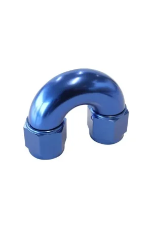 Aeroflow 180 Deg Full Flow Female Swivel Coupler -12AN - Black - 1 Piece Clearance