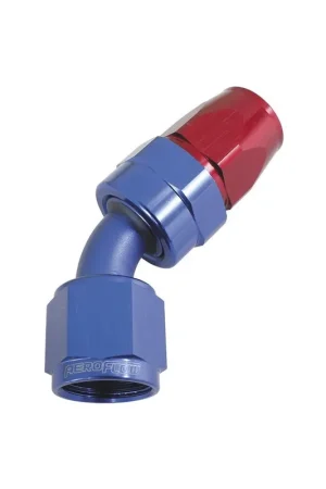 In Demand Aeroflow 200 Series PTFE 45 Deg Alloy Hose End -12AN - Black