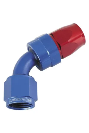 Aeroflow 200 Series PTFE 60 Deg Alloy Hose End -12AN - Black Authentic