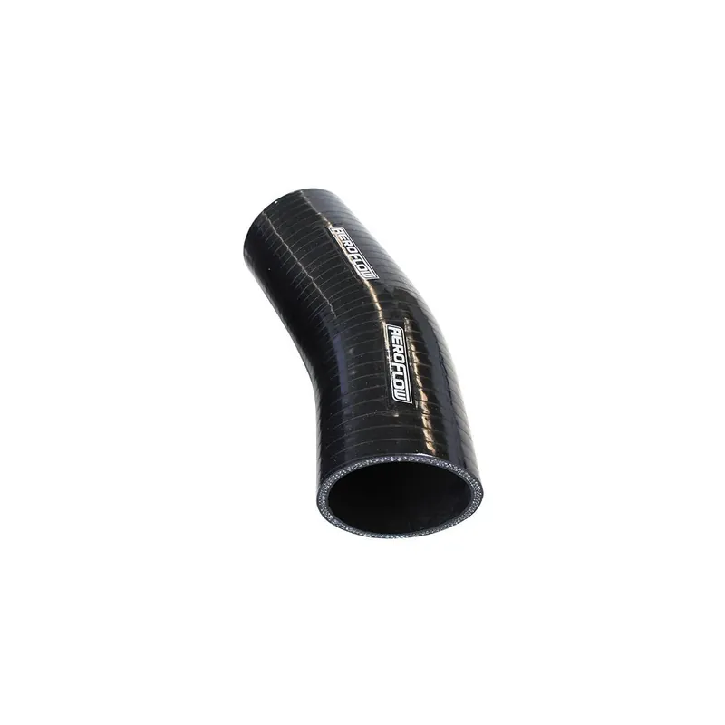 Buy Today Aeroflow 23 Deg Silicone Hose Coupler - Black - 125mm Long