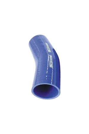 Aeroflow 23 Deg Silicone Hose Coupler - Blue - 125mm Long Popular
