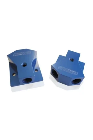 Deal Aeroflow 3 x -8 ORB Port Y-Block with Mounting Pad - Black