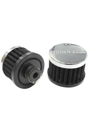 Aeroflow 3/8" Universal Clamp-On Filter 2" O.D,1.5"High - Chrome Free Shipping