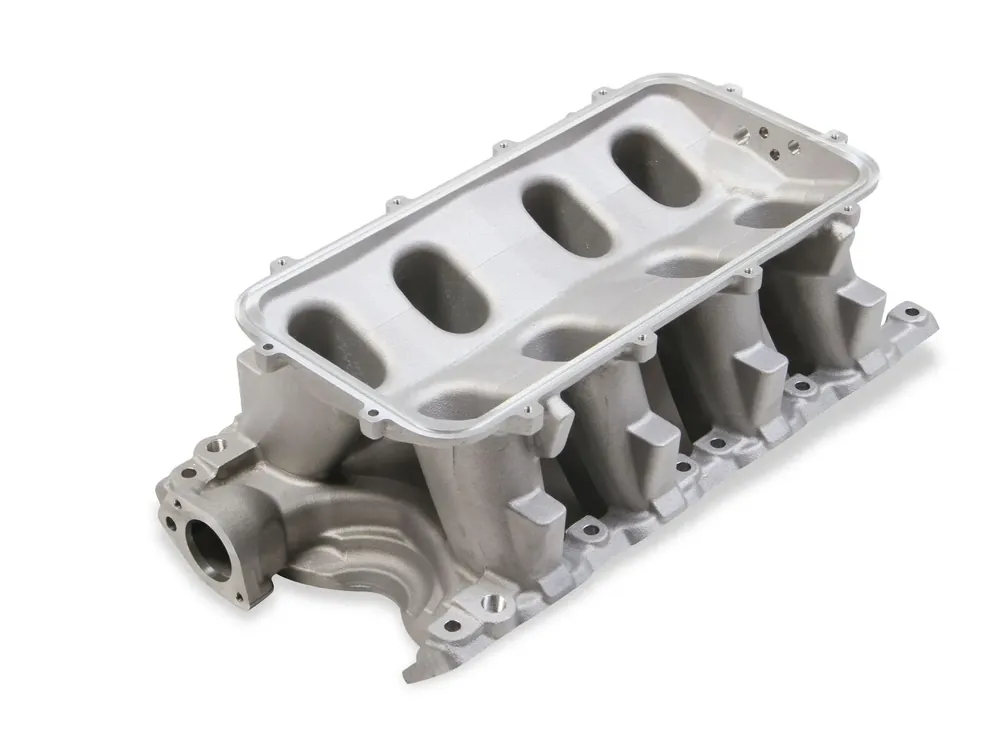 Holley 351W Ford Hi-Ram Carbureted Manifold Base Ford 351W 9.5" Deck Ford Hi-Ram Intake Manifold Base Viral