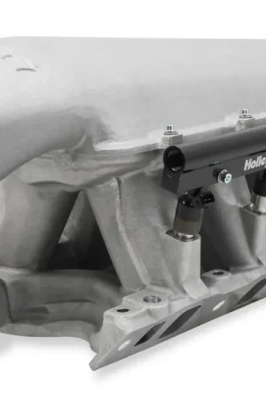 Seasonal Sale Holley EFI 351W Ford Hi-Ram EFI Manifold Ford 351W 9.5" Deck Ford Hi-Ram Intake Manifold with 105mm LS Throttle Body Flange Top.