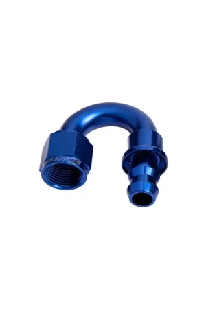 Budget Aeroflow 400 Series Push Lok 180 Deg Hose End -8AN - Black