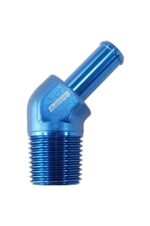 Top Pick Aeroflow 45 Deg 1/2" NPT To -8AN Hose Barb to suit 100/450 Series Braided Hose - Black