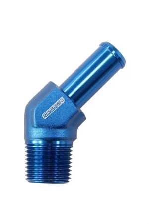 Aeroflow 45 Deg 1/8" NPT To -4AN Hose Barb to suit 100/450 Series Braided Hose - Black Direct From Manufacturer