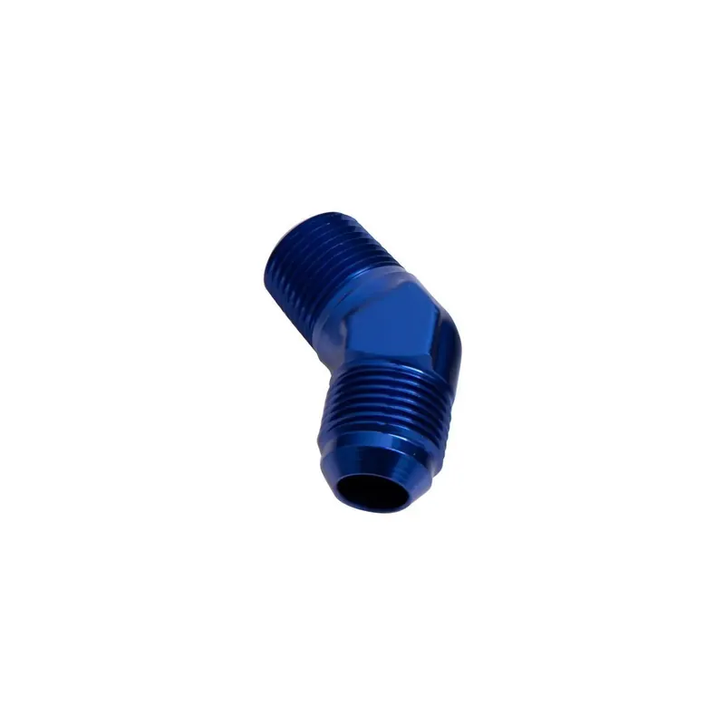Aeroflow 45 Deg 3/4" NPT Male to -12AN - Black Fast Shipping