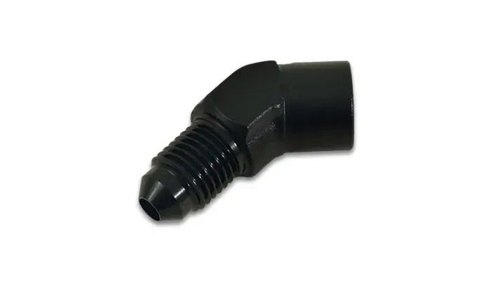 Vibrant Performance 45 Degree Male AN to Female NPT Adapter AN Size: -3 NPT Size: 1/8" Best Seller