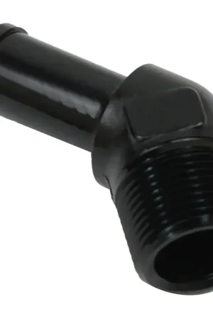 Factory Price Proflow 45 Degree 1/4in Barb Male Fitting To 1/8in NPT Black