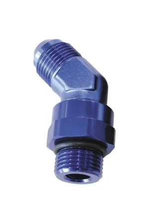 Holiday Sale Aeroflow 45 Degree Swivel 12AN ORB to -12AN Male Flare Adapter - Black