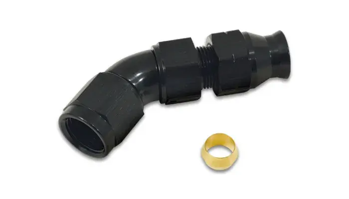 Vibrant Performance 45 Degree Tube to Female AN Adapter Tube O.D. - 5/16" AN Size: -6 Best Choice