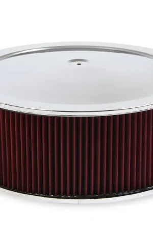 Holley 4500 Drop Base Air Cleaner Chrome w/6" Red Washable Gauze Filter Seasonal Sale