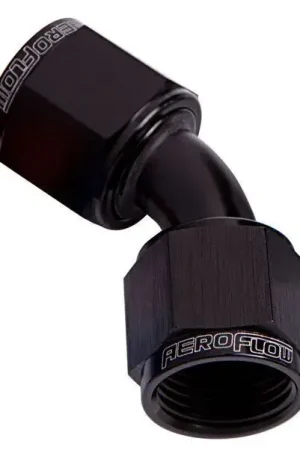 Aeroflow 45° Female Swivel Coupler -10AN Black Best Seller