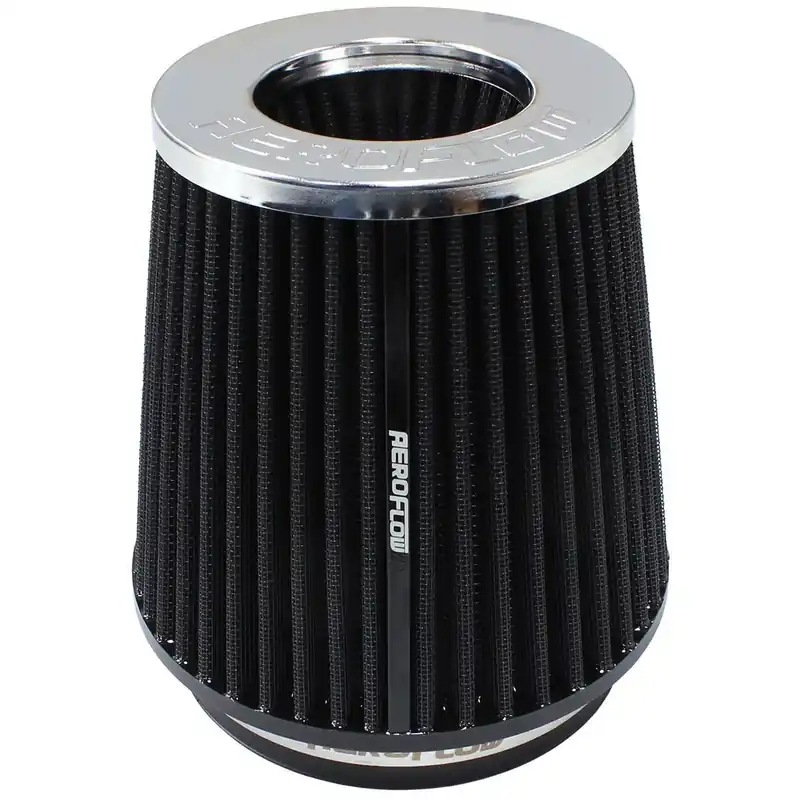 Aeroflow 5" Tapered Inverted Clamp-On Filter 4.5 / 6.5 O.D, 6" - Chrome Weekend Sale