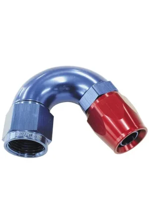 Hassle-Free Returns Aeroflow 570 Series 150 Deg Full Flow Hose End -4AN - Black - 1 Piece