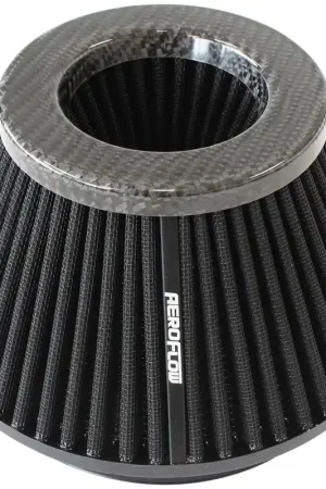 Free Delivery Aeroflow 6" Tapered Clamp-On Filter 7.6 / 4.7" O.D, 4" High - Carbon