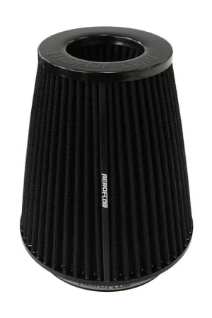 Authentic Aeroflow 6" Tapered Inverted Clamp-On Filter - 7.5" - 4.7" O.D, 8" High - Black