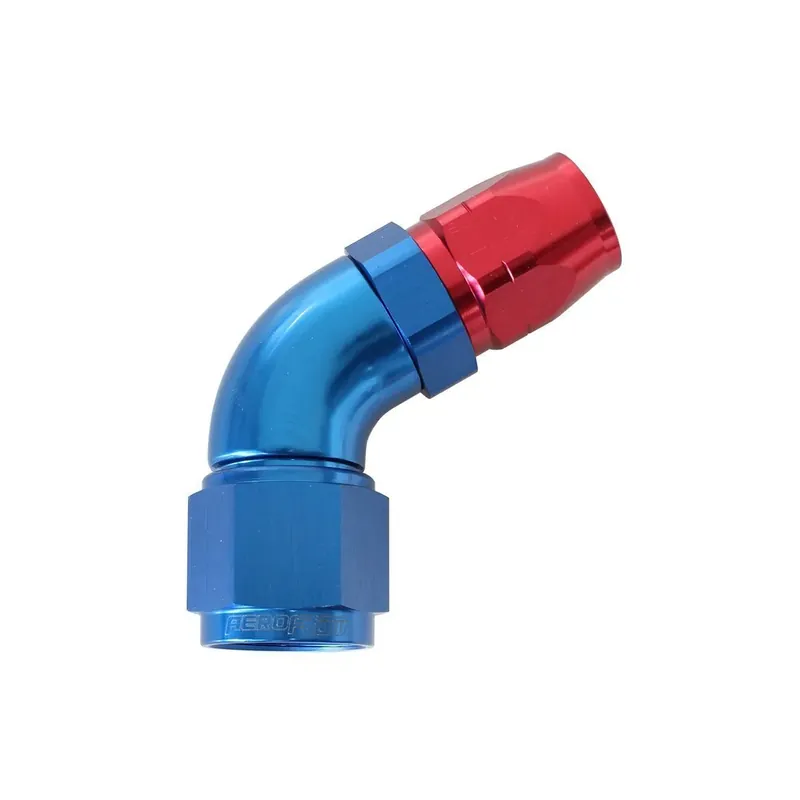 Seasonal Sale Aeroflow 60 Deg Full Flow Stepped Hose End -10AN to -8AN - Black