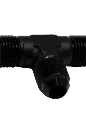 Deatschwerks 6AN to 6AN to 6AN Tee Fitting Anodized Matte Black Weekend Sale