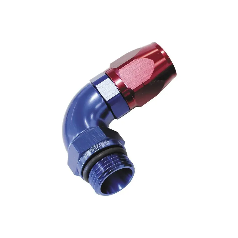 Aeroflow 90 Deg Male 12 ORB to -10 Full Flow Billet Budget