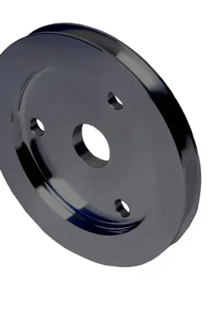 Proflow Pulley V-Belt Crankshaft BB Chev Short Water Pump 2-Groove Black Aluminium Discount