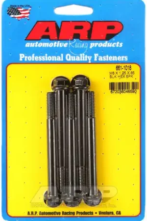 ARP M8 x 1.25 x 85 hex black oxide bolts - 661-1018 Hot Picks