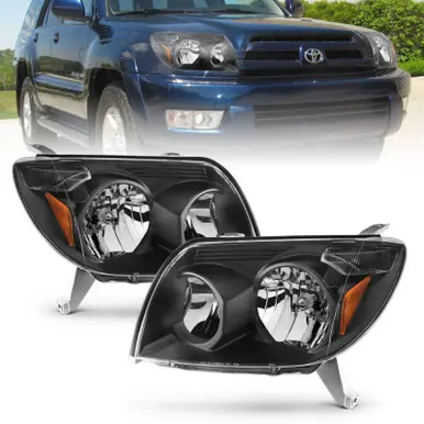 ANZO 2003-2005 Toyota 4Runner Crystal Headlights Black - 111394 Cheap