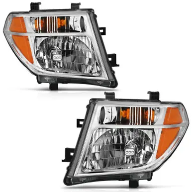 ANZO 2005-2008 Nissan Pathfinder Crystal Headlight Chrome Amber (OE Replacement) - 111463 Flash Sale