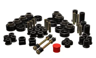 Grab Now Energy Suspension 88-98 Chevy/GMC 4WD Black Hyper-flex Master Bushing Set - 3.18101G