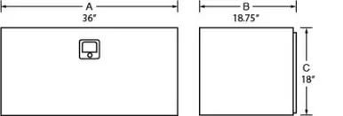 Tradesman Aluminum Underbody Truck Tool Box (36in.) - Brite - 8236T Weekend Sale