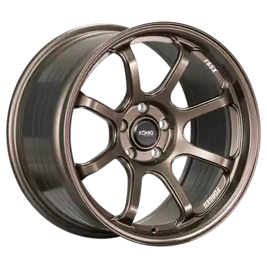 Konig Forged F6SX 17x9 4x100 ET45 Race Bronze Wheel (Knurled Bead) - F6SX97100458 Today Only
