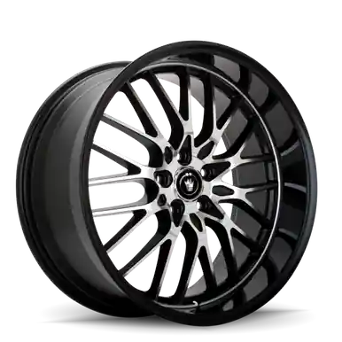 Konig Lace 18x8 5x112 ET35 Black/Machine Spoke - LA88512355 High Quality