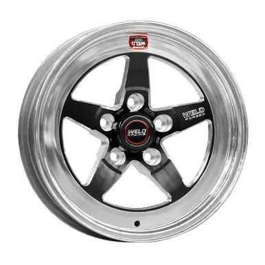 Weld S71 15x10.33 / 5x4.75 BP / 3.5in. BS Black Wheel (Medium Pad) - Non-Beadlock - 71MB-510B35A Bulk Order