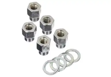 Weld Open End Lug Nuts w/Centered Washers 7/16in. RH - 5pk. - 601-1454 Hot Deal