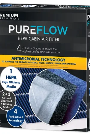 PUREFLOW 1999 Honda Odyssey Cabin Air Filter with HEPA and Antibacterial Technology, PC5459HX Flash Sale