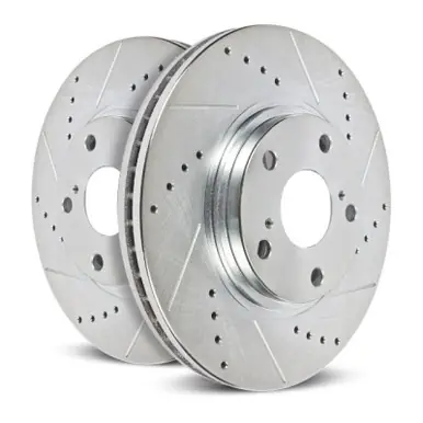 Handmade Power Stop 13-16 Ford F-450 Super Duty Front Right Evolution Drilled & Slotted Rotor - AR85153XR