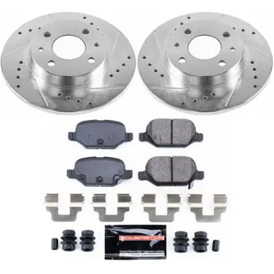 High Quality Power Stop 12-18 Fiat 500 Rear Z23 Evolution Sport Brake Kit - K6292