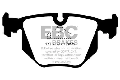 EBC 94-96 BMW 840 4.0 (E31) Greenstuff Rear Brake Pads - DP2871 Same Day Shipping