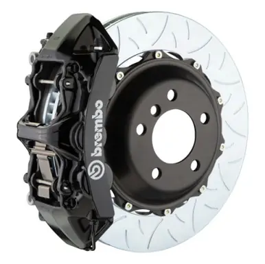 Brembo 05-13 Corvette Front GT BBK 6 Piston Cast 380x32 2pc Rotor Slotted Type3-Black - 1M3.9003A1 Money Back Guarantee