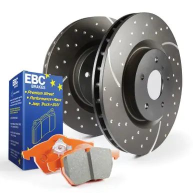 Big Sale EBC S8 Kits Orangestuff Pads and GD Rotors - S8KF1124