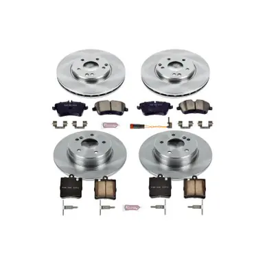 Power Stop 2003 Mercedes-Benz C230 Front & Rear Autospecialty Brake Kit - KOE2783 Same Day Shipping