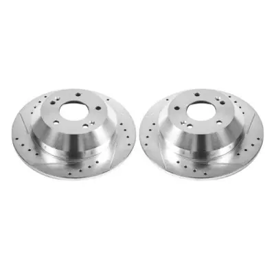 Power Stop 10-18 Hyundai Santa Fe Rear Evolution Drilled & Slotted Rotors - Pair - JBR1532XPR Trending