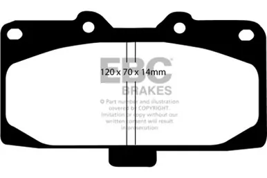 EBC 02-04 Mercedes-Benz C32 AMG (W203) 3.2 Supercharged Ultimax2 Front Brake Pads - UD847 Handmade