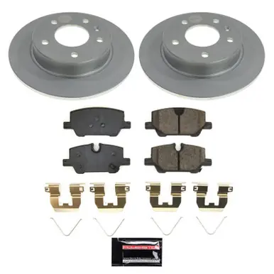 Same Day Shipping Power Stop 20-22 Buick Encore GX Rear Z17 Coated Brake Kit - CRK9013